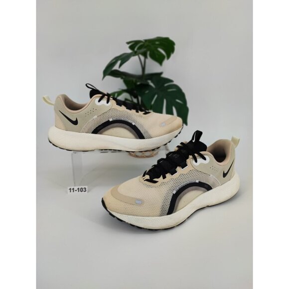 Nike Women's React Escape Run 2 Beige Running Shoes Size 11.5 US - Picture 1 of 8